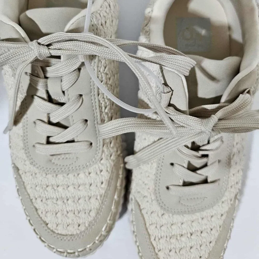 DV Dolce Vita Knit Espadrille Sneakers – Neutral | Size 9
